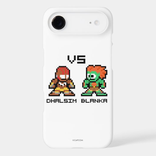 8bit Dhalsim VS Blanka Case-Mate iPhone Case (Back)