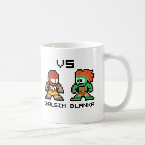 8bit Dhalsim VS Blanka Coffee Mug
