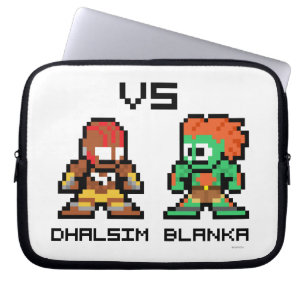 8bit Dhalsim VS Blanka Laptop Sleeve