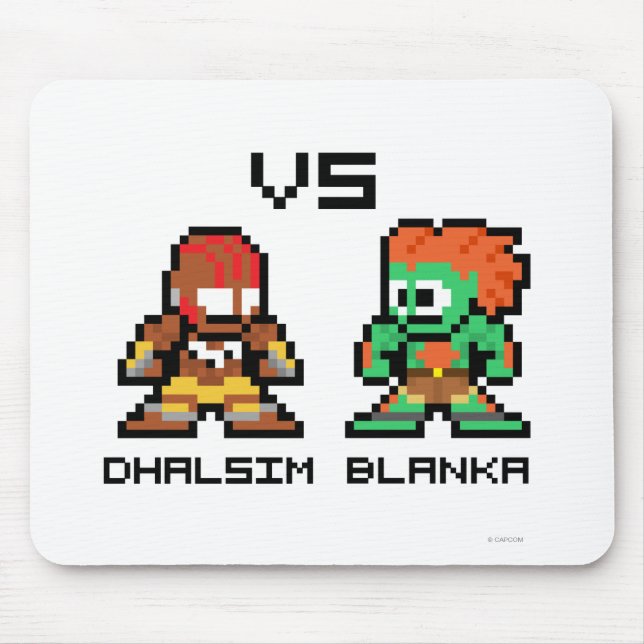 8bit Dhalsim VS Blanka Mouse Pad (Front)