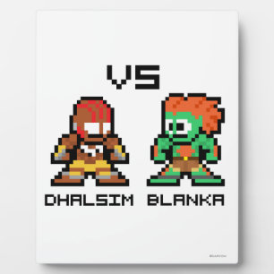 8bit Dhalsim VS Blanka Plaque