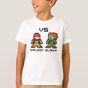 8bit Dhalsim VS Blanka T-Shirt