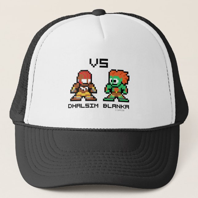 8bit Dhalsim VS Blanka Trucker Hat (Front)