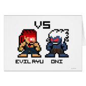 8bit Evil Ryu VS Oni (Front Horizontal)