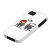8bit Evil Ryu VS Oni Case-Mate iPhone Case (Bottom)