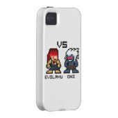 8bit Evil Ryu VS Oni Case-Mate iPhone Case (Back/Right)