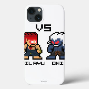 8bit Evil Ryu VS Oni iPhone 13 Case
