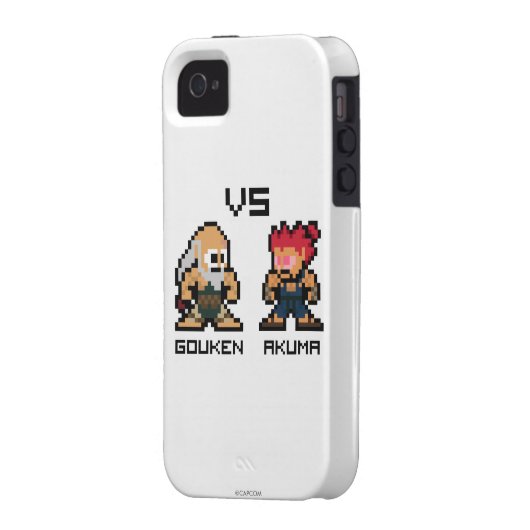 8bit Gouken VS Akuma Case-Mate iPhone Case (Back Left)