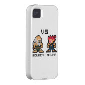 8bit Gouken VS Akuma Case-Mate iPhone Case (Back/Right)