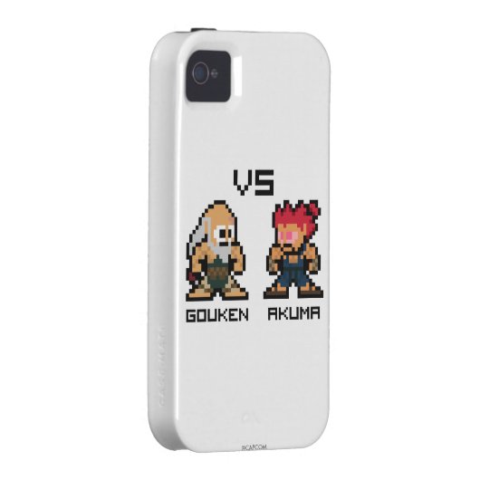 8bit Gouken VS Akuma Case-Mate iPhone Case (Back/Right)