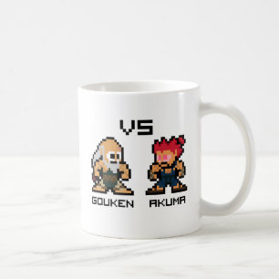 8bit Gouken VS Akuma Coffee Mug