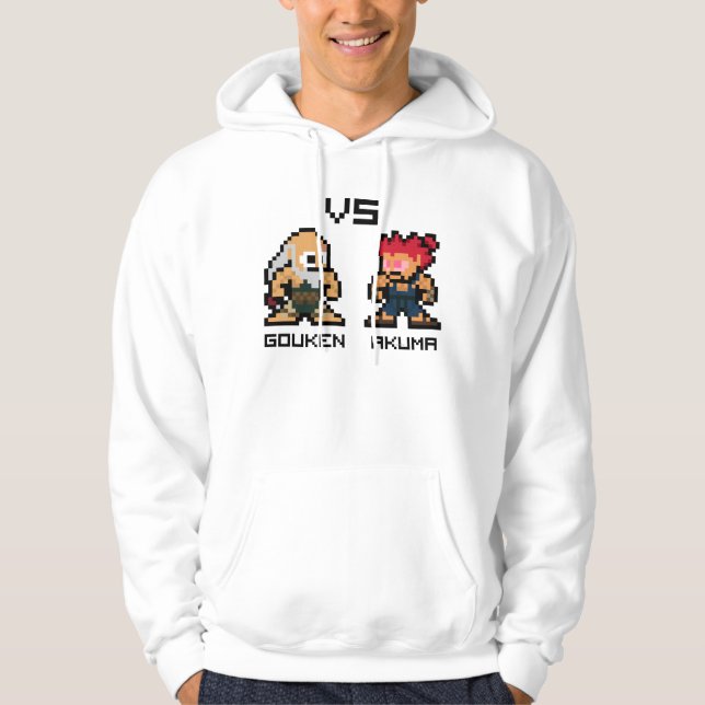 8bit Gouken VS Akuma Hoodie (Front)