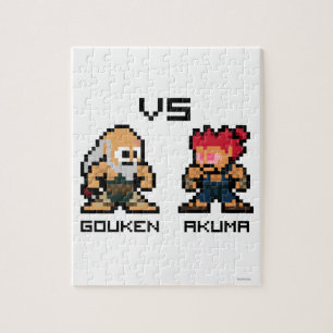 8bit Gouken VS Akuma Jigsaw Puzzle