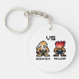 8bit Gouken VS Akuma Keychain