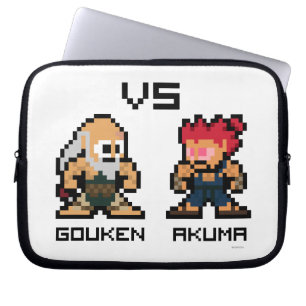 8bit Gouken VS Akuma Laptop Sleeve