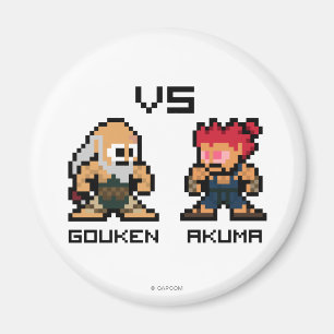 8bit Gouken VS Akuma Magnet