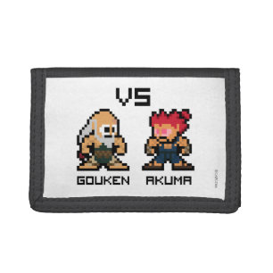 8bit Gouken VS Akuma Trifold Wallet