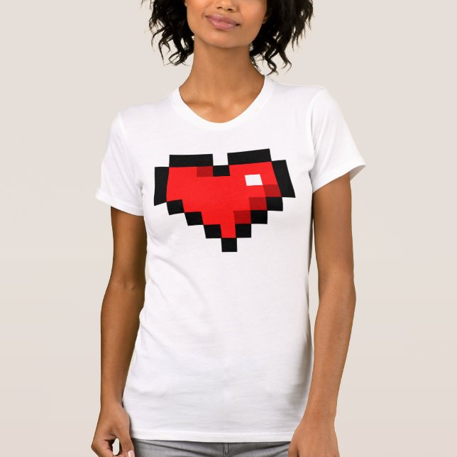 8bit Heart T-Shirt (Front)
