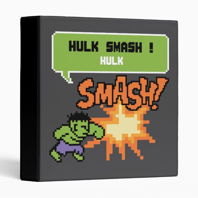 8Bit Hulk Attack - Hulk Smash! Binder (Front/Spine)
