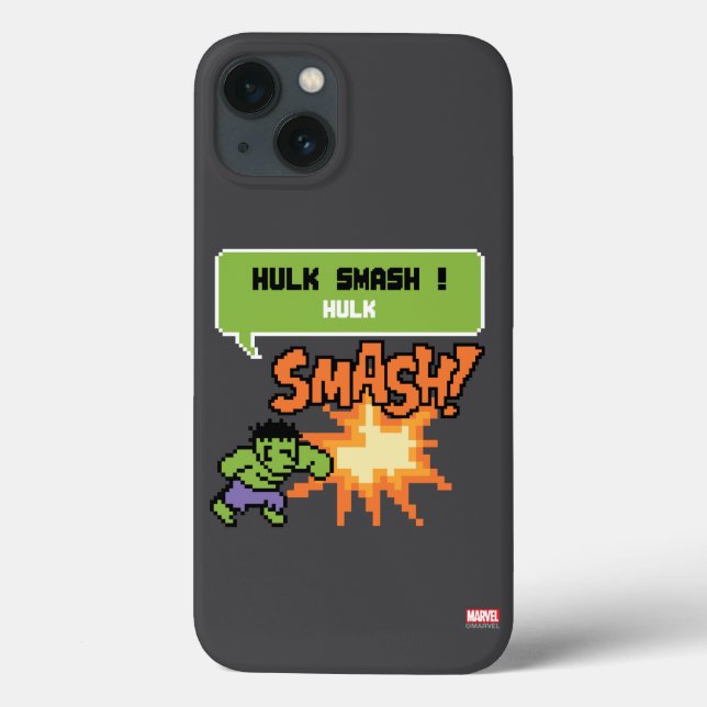 8Bit Hulk Attack - Hulk Smash! Case-Mate iPhone Case (Back)