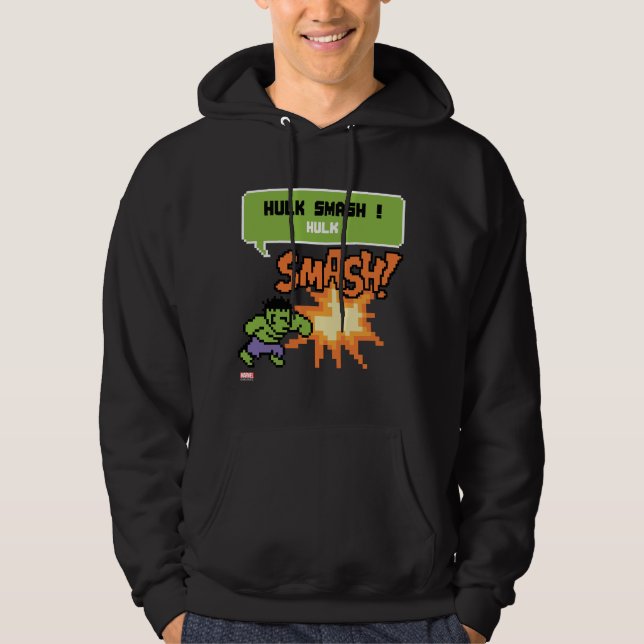 8Bit Hulk Attack - Hulk Smash! Hoodie (Front)