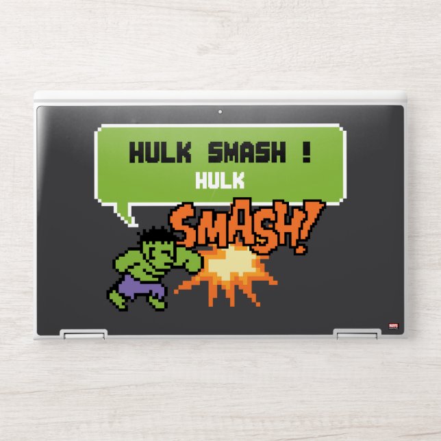 8Bit Hulk Attack - Hulk Smash! HP Laptop Skin (Front)