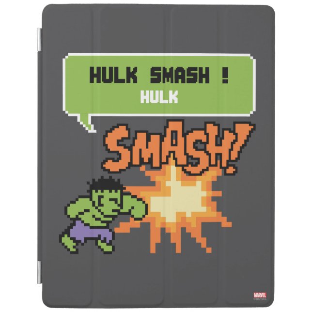 8Bit Hulk Attack - Hulk Smash! iPad Smart Cover (Front)