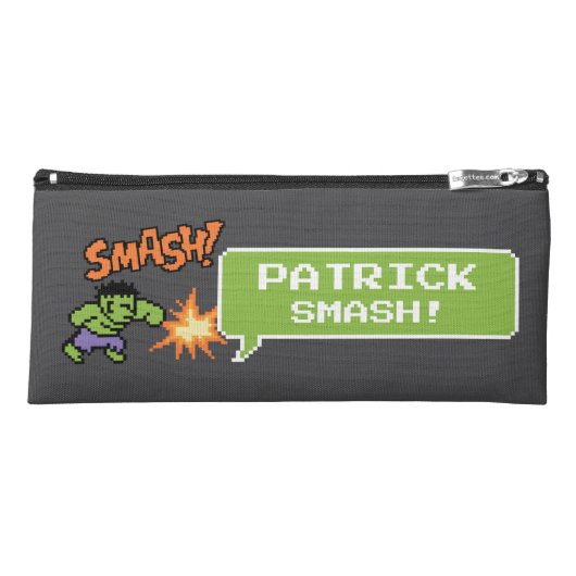 8Bit Hulk Attack - Hulk Smash! Pencil Case (Front)