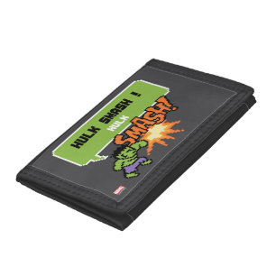 8Bit Hulk Attack - Hulk Smash! Tri-fold Wallet