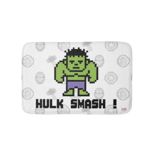 8Bit Hulk - Hulk Smash! Bathroom Mat