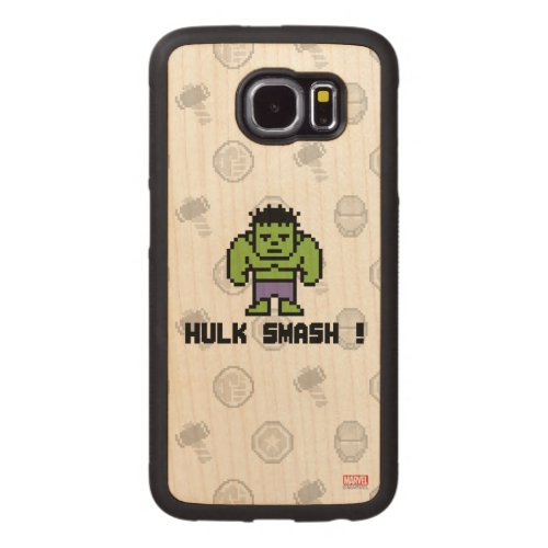 8Bit Hulk _ Hulk Smash Carved Wood Samsung Galaxy S6 Case