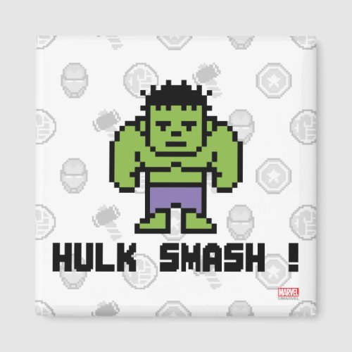 8Bit Hulk _ Hulk Smash Magnet