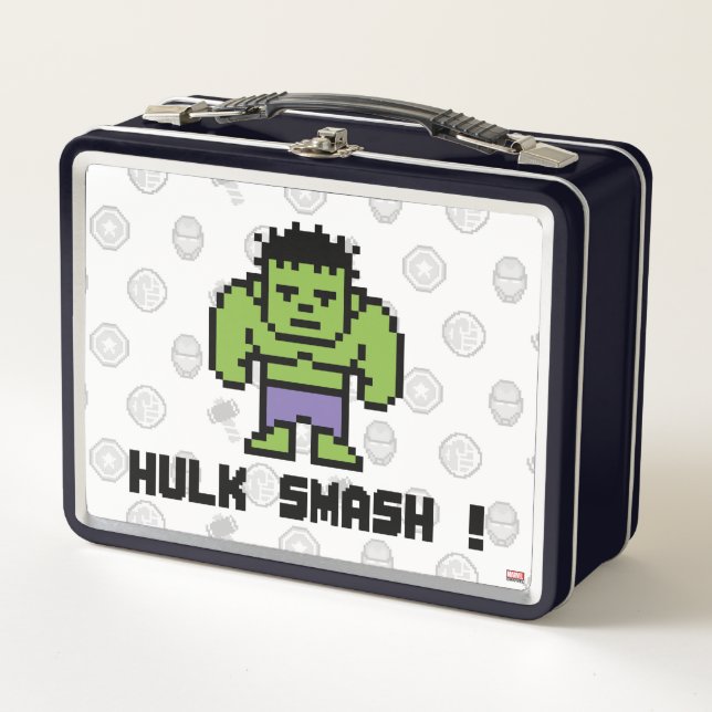 8Bit Hulk - Hulk Smash! Metal Lunch Box (Front)