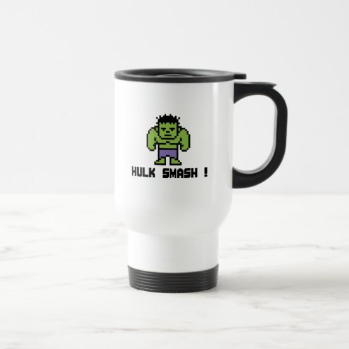 8Bit Hulk _ Hulk Smash Travel Mug