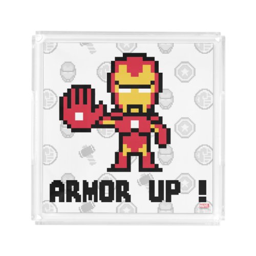 8Bit Iron Man _ Armor Up Acrylic Tray