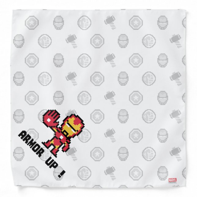 8Bit Iron Man - Armor Up! Bandana (Front)