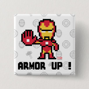 8Bit Iron Man - Armor Up! Button