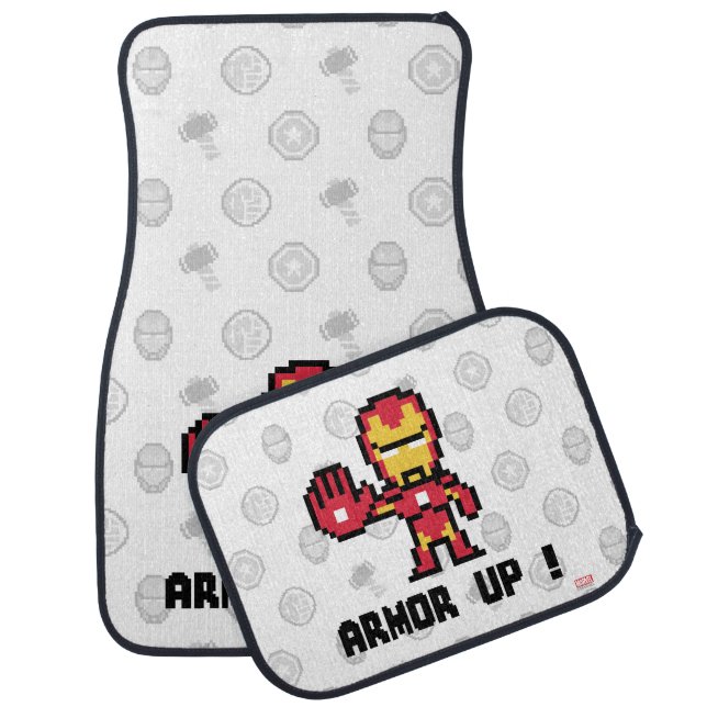 8Bit Iron Man - Armor Up! Car Floor Mat (Set)