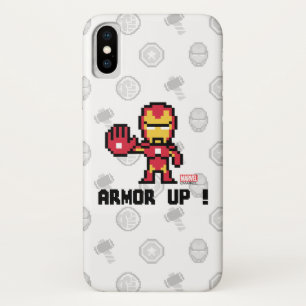 8Bit Iron Man - Armor Up! iPhone X Case