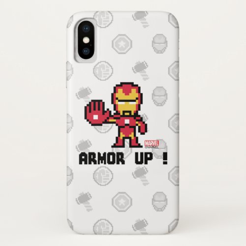 8Bit Iron Man _ Armor Up iPhone X Case