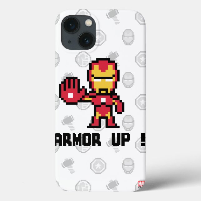 8Bit Iron Man - Armor Up! Case-Mate iPhone Case (Back)