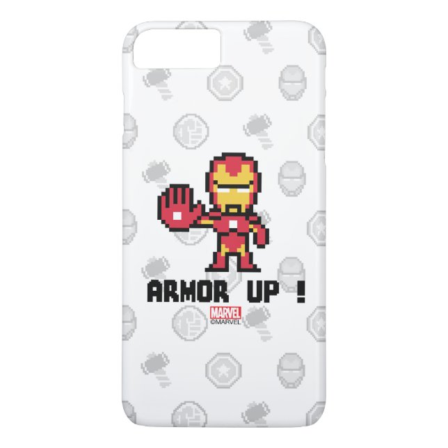 8Bit Iron Man - Armor Up! Case-Mate iPhone Case (Back)