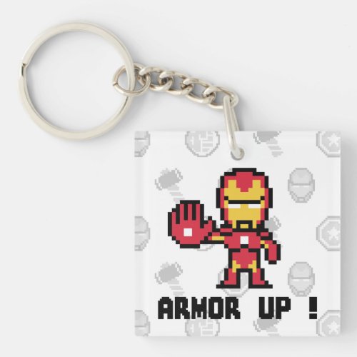 8Bit Iron Man _ Armor Up Keychain