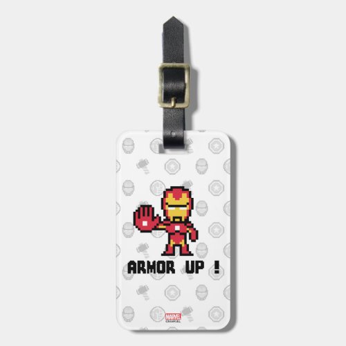 8Bit Iron Man _ Armor Up Luggage Tag
