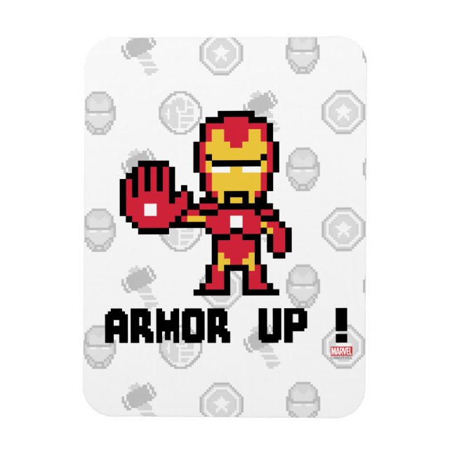 8Bit Iron Man - Armor Up! Magnet (Vertical)