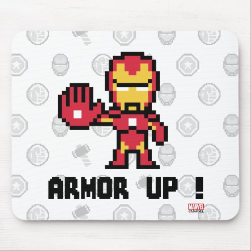 8Bit Iron Man _ Armor Up Mouse Pad