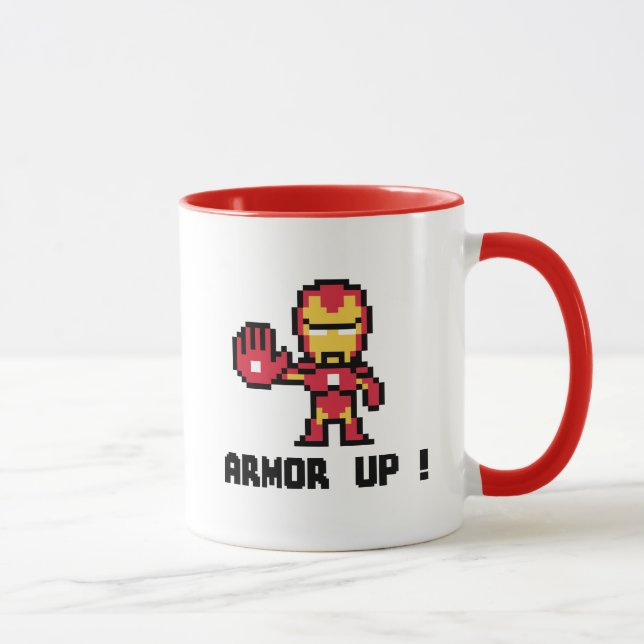 8Bit Iron Man - Armor Up! Mug (Right)