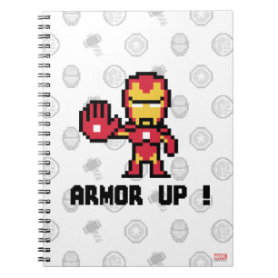 8Bit Iron Man - Armor Up! Notebook
