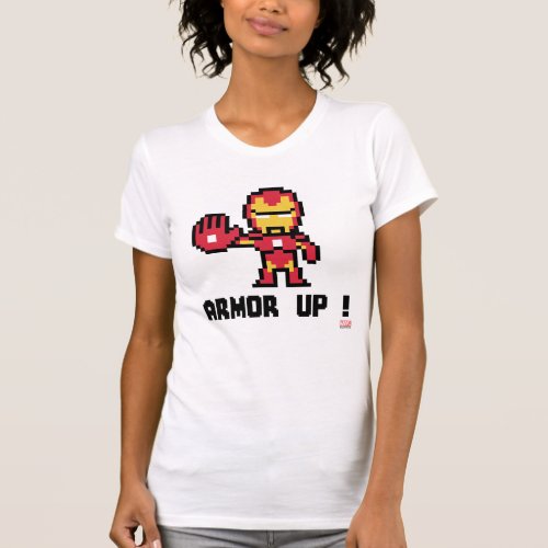 8Bit Iron Man _ Armor Up T_Shirt