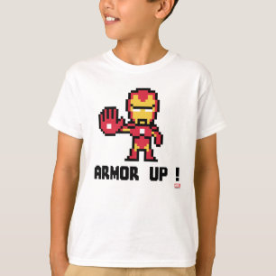 8Bit Iron Man - Armor Up! T-Shirt